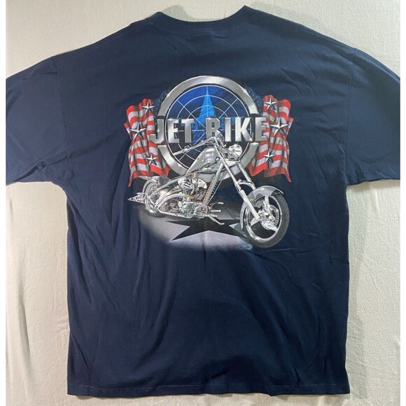 Vintage American Chopper Motorcycle T Shirt Mens 2X  Jet Bike Crew Neck NWT - Picture 1 of 8
